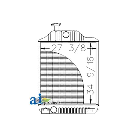 A & I Products Radiator 53" x34" x18" A-AR76838